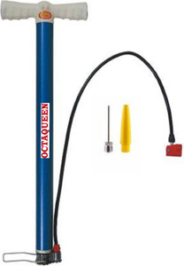 octaqueen cycle pump carbikebasketballmotorcyclecarballoonballvolleyball pump bicycle pump blue