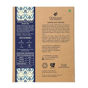 octavius flavour fusion loose leaf low caffeine green tea - 100 gms