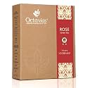 Octavius | Rose Green Tea - 100Gm (50 Cups) | 100% Natural Ingredients | Loose Leaf | Green Tea &amp; Natural Rose Petals | Antioxident-Rich | Relieves Stress | Boost Digestion | Glowing Skin | 100Gm Box
