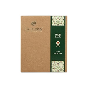 octavius tulsi green tea loose leaf - 100 gms