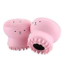 Silicone Face Cleansing Brush Octopus Design | Deep Pore Facial Cleanser, Exfoliator & Massager | Soft Skin Scrubber for Blackheads, Makeup Removal & Daily Face Care (Multicolour)