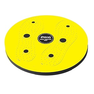 oddish waist twisting disc for home workout  magnetic twister board for weight loss tummy reduction and full body fitness  anti-slip balance twister plate blue