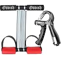 ODDISH Way to Fitness Double Spring Tummy Trimmer with Adjustable Hand Grip Strengthener with Counter Combo Pack – Ab Exercise Equipment for Home Workout, Core &amp; Arm Training for Men &amp; Women