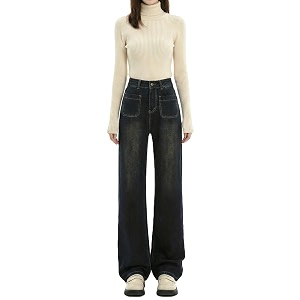 ODDMONEKY Baggy Jeans for Women Korean