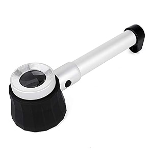 oddpod 10x premium 3-led hand-held aluminium alloy magnifier with measurement scale amp illumination