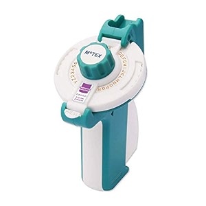 oddpod e-202 motex embossing machine label makerlabel printer with spare wheel compatible with 9mm tape blue