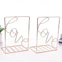 oddpod™ Rose Gold Cactus Decorative Metal Bookends/Non-Slip Desktop Book Shelf Organiser for Office Decor, Home, Living Room, School &amp; Library (Set of 2)