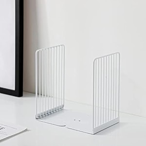 oddpod stria metal bookends for office decorbook shelfliving roomhome dcor 7704 8534 - white