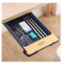 oddpod Under The Table Hidden Drawer/Plastic Desk Organiser For Home And Office - Blue, Stationery