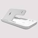 ODIO OW01 4 in 1 Qi-Certified Fast Charging Station 15W Foldable Charging Dock Compatible with iWatch Series 654321,Airpods/Pro, iPhone 12 Series, 11/11pro Max/X/XS/XR/XS Max, Apple Pencil - White