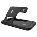 ODIO OW01 4 in 1 Qi-Certified Fast Charging Station 15W Foldable Charging Dock Compatible with iWatch Series 654321,Airpods/Pro, iPhone 12 Series, 11/11pro Max/X/XS/XR/XS Max, Apple Pencil - White