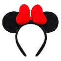 ODOCARE Handmade Mouse Ears Headband for Women and Ladies, Polka Dot Bow Mini Ears Costume Accessories