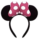 ODOCARE Handmade Mouse Ears Headband for Women and Ladies, Polka Dot Bow Mini Ears Costume Accessories