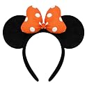 ODOCARE Handmade Mouse Ears Headband for Women and Ladies, Polka Dot Bow Mini Ears Costume Accessories