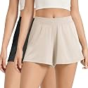 ODODOS 2-Pack Ultra-Soft Modal Lounge Shorts for Women – Lightweight & Breathable Sleepwear, 3" Inseam