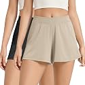 ODODOS 2-Pack Ultra-Soft Modal Lounge Shorts for Women – Lightweight &amp; Breathable Sleepwear, 3" Inseam