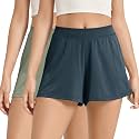 ODODOS 2-Pack Ultra-Soft Modal Lounge Shorts for Women – Lightweight &amp; Breathable Sleepwear, 3" Inseam