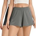 ODODOS 2-Pack Ultra-Soft Modal Lounge Shorts for Women – Lightweight & Breathable Sleepwear, 3" Inseam