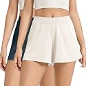 ODODOS 2-Pack Ultra-Soft Modal Lounge Shorts for Women – Lightweight &amp; Breathable Sleepwear, 3" Inseam