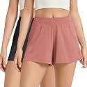 ODODOS 2-Pack Ultra-Soft Modal Lounge Shorts for Women – Lightweight &amp; Breathable Sleepwear, 3" Inseam