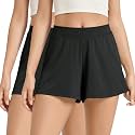 ODODOS 2-Pack Ultra-Soft Modal Lounge Shorts for Women – Lightweight &amp; Breathable Sleepwear, 3" Inseam