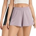 ODODOS 2-Pack Ultra-Soft Modal Lounge Shorts for Women – Lightweight &amp; Breathable Sleepwear, 3" Inseam