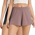 ODODOS 2-Pack Ultra-Soft Modal Lounge Shorts for Women – Lightweight & Breathable Sleepwear, 3" Inseam