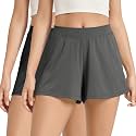 ODODOS 2-Pack Ultra-Soft Modal Lounge Shorts for Women – Lightweight &amp; Breathable Sleepwear, 3" Inseam
