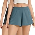 ODODOS 2-Pack Ultra-Soft Modal Lounge Shorts for Women – Lightweight &amp; Breathable Sleepwear, 3" Inseam