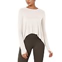 ODODOS Soft Modal Long Sleeve Crop Top