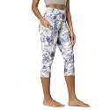 ODODOS Women's High Waisted Yoga Capris with Pockets, Tummy Control Non See Through Workout Athletic Running Capri Leggings