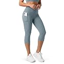 ODODOS Women's High Waisted Yoga Capris with Pockets, Tummy Control Non See Through Workout Athletic Running Capri Leggings