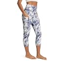 ODODOS Women's High Waisted Yoga Capris with Pockets, Tummy Control Non See Through Workout Athletic Running Capri Leggings