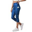 ODODOS Women's High Waisted Yoga Capris with Pockets, Tummy Control Non See Through Workout Athletic Running Capri Leggings