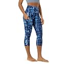 ODODOS Women's High Waisted Yoga Capris with Pockets, Tummy Control Non See Through Workout Athletic Running Capri Leggings