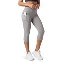 ODODOS Women's High Waisted Yoga Capris with Pockets, Tummy Control Non See Through Workout Athletic Running Capri Leggings