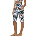 ODODOS Women's High Waisted Yoga Capris with Pockets, Tummy Control Non See Through Workout Athletic Running Capri Leggings