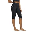 ODODOS Women's High Waisted Yoga Capris with Pockets, Tummy Control Non See Through Workout Athletic Running Capri Leggings