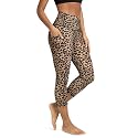 ODODOS Women's High Waisted Yoga Capris with Pockets, Tummy Control Non See Through Workout Athletic Running Capri Leggings