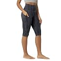 ODODOS Women's High Waisted Yoga Capris with Pockets, Tummy Control Non See Through Workout Athletic Running Capri Leggings