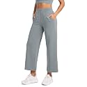 ODODOS Women's Modal Soft Wide Leg Pants with Pockets Adjustable Shockcord High Waist Casual Lounge Pants-27/29/31" Inseam