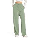 ODODOS Women's Modal Soft Wide Leg Pants with Pockets Adjustable Shockcord High Waist Casual Lounge Pants-27/29/31" Inseam