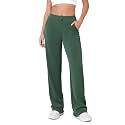 ODODOS Women's Modal Soft Wide Leg Pants with Pockets Adjustable Shockcord High Waist Casual Lounge Pants-27/29/31" Inseam
