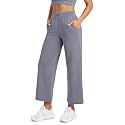 ODODOS Women's Modal Soft Wide Leg Pants with Pockets Adjustable Shockcord High Waist Casual Lounge Pants-27/29/31" Inseam
