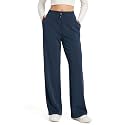 ODODOS Women's Modal Soft Wide Leg Pants with Pockets Adjustable Shockcord High Waist Casual Lounge Pants-27/29/31" Inseam