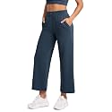 ODODOS Women's Modal Soft Wide Leg Pants with Pockets Adjustable Shockcord High Waist Casual Lounge Pants-27/29/31" Inseam