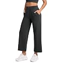 ODODOS Women's Modal Soft Wide Leg Pants with Pockets Adjustable Shockcord High Waist Casual Lounge Pants-27/29/31" Inseam