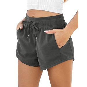ODODOS Womens Sweat Shorts with Pockets Cotton