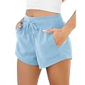 ODODOS Women39s Sweat Shorts with Pockets Cotton