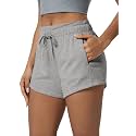 ODODOS Women39s Sweat Shorts with Pockets Cotton